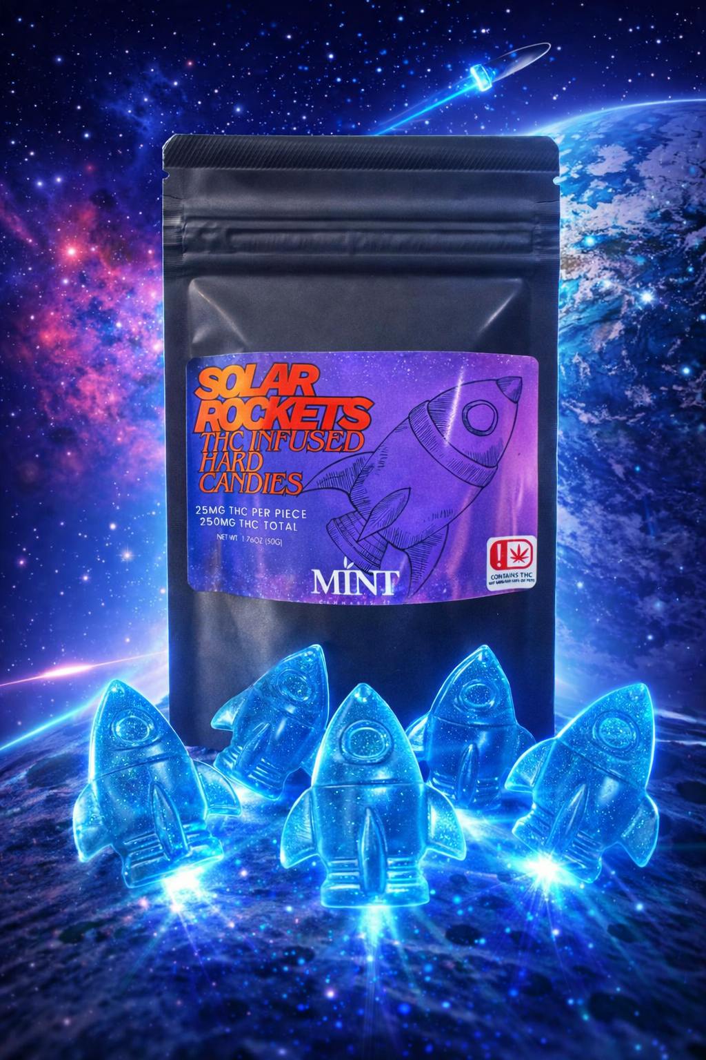 250MG - SOLAR ROCKET HARD CANDIES