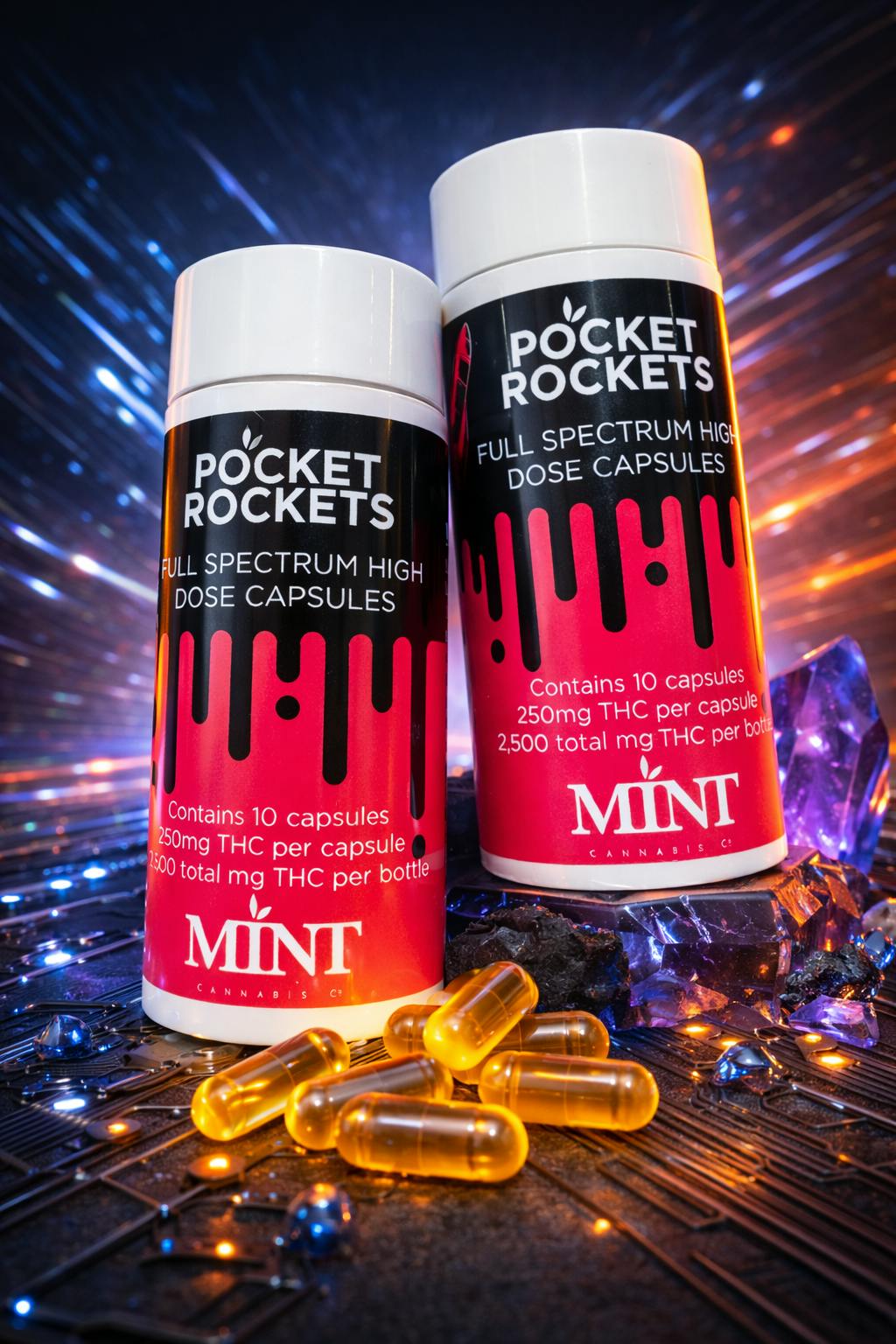 RSO CAPSULES - 2,500MG "POCKET ROCKETS'