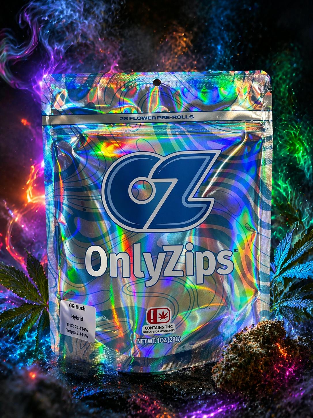 ONLY ZIPS - 28G PRE ROLL PACKS