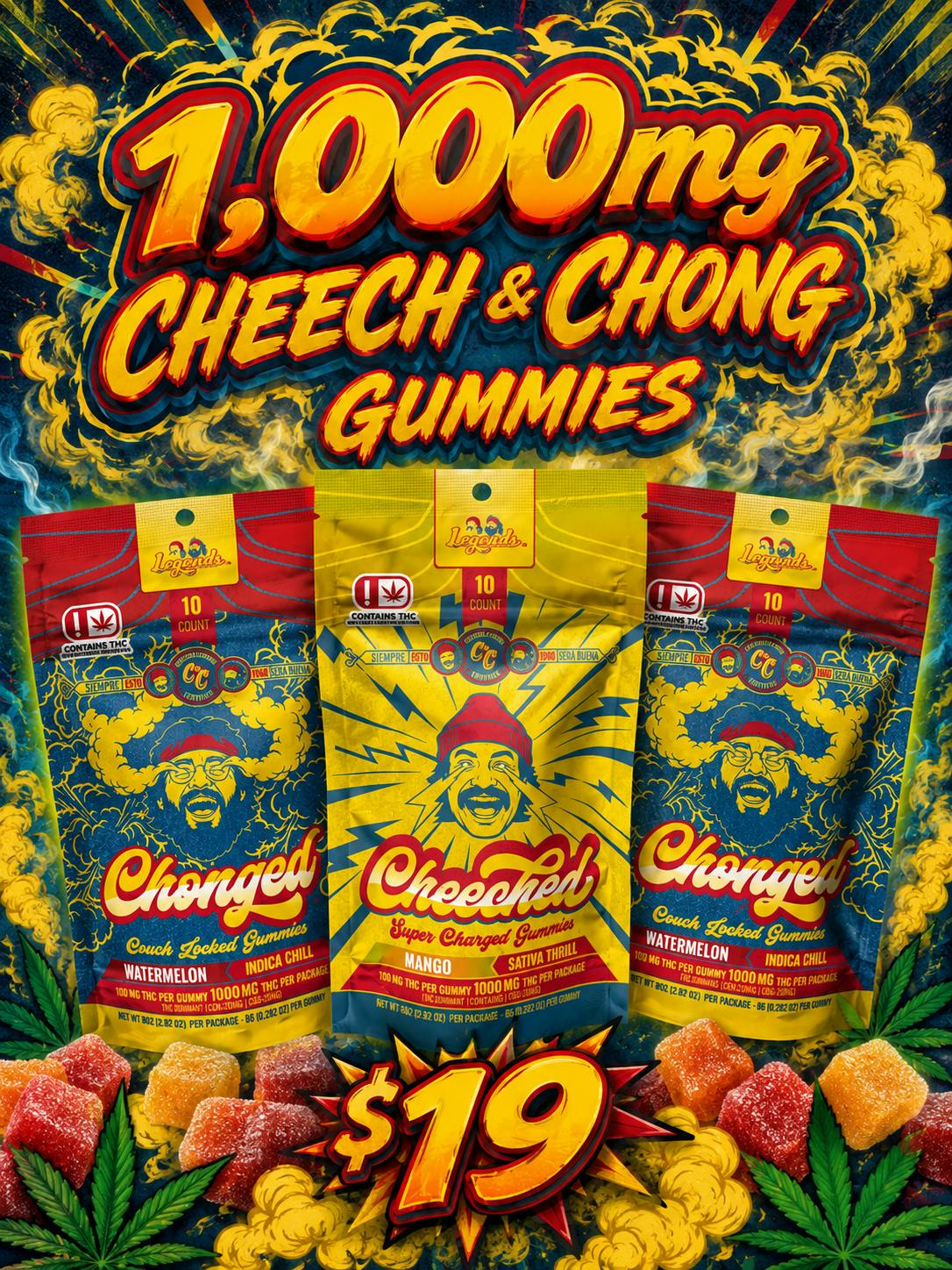 CHEECH & CHONG - 1,000MG GUMMIES