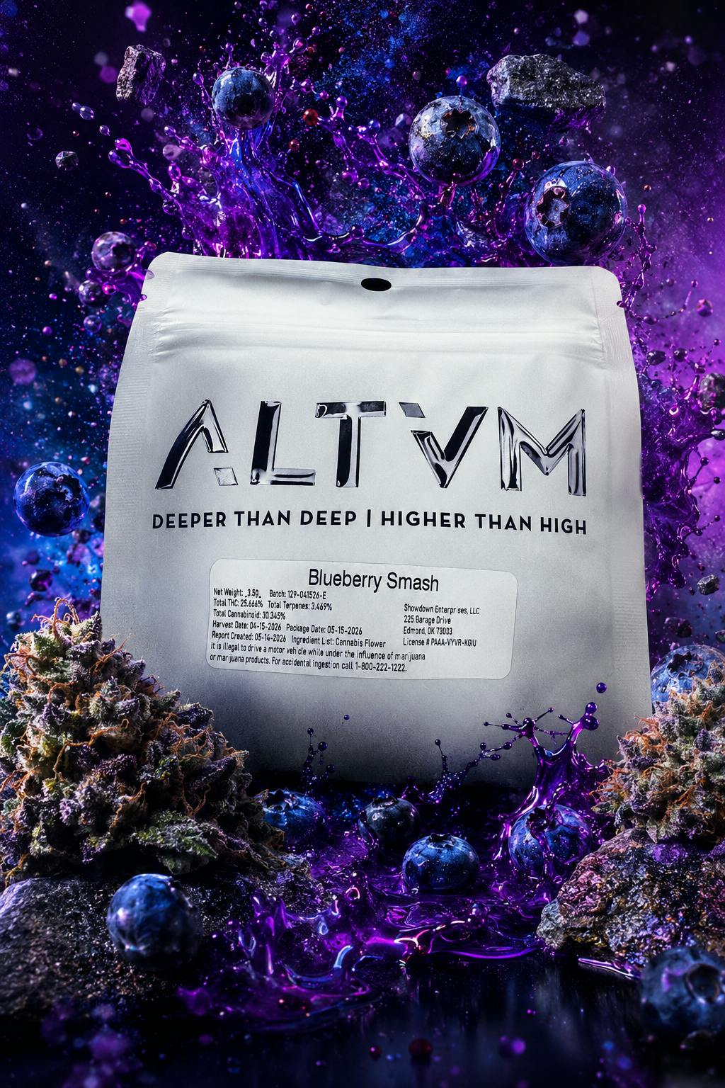 ALTVM x Redemption | Blueberry Smash | Flower | 3.5g