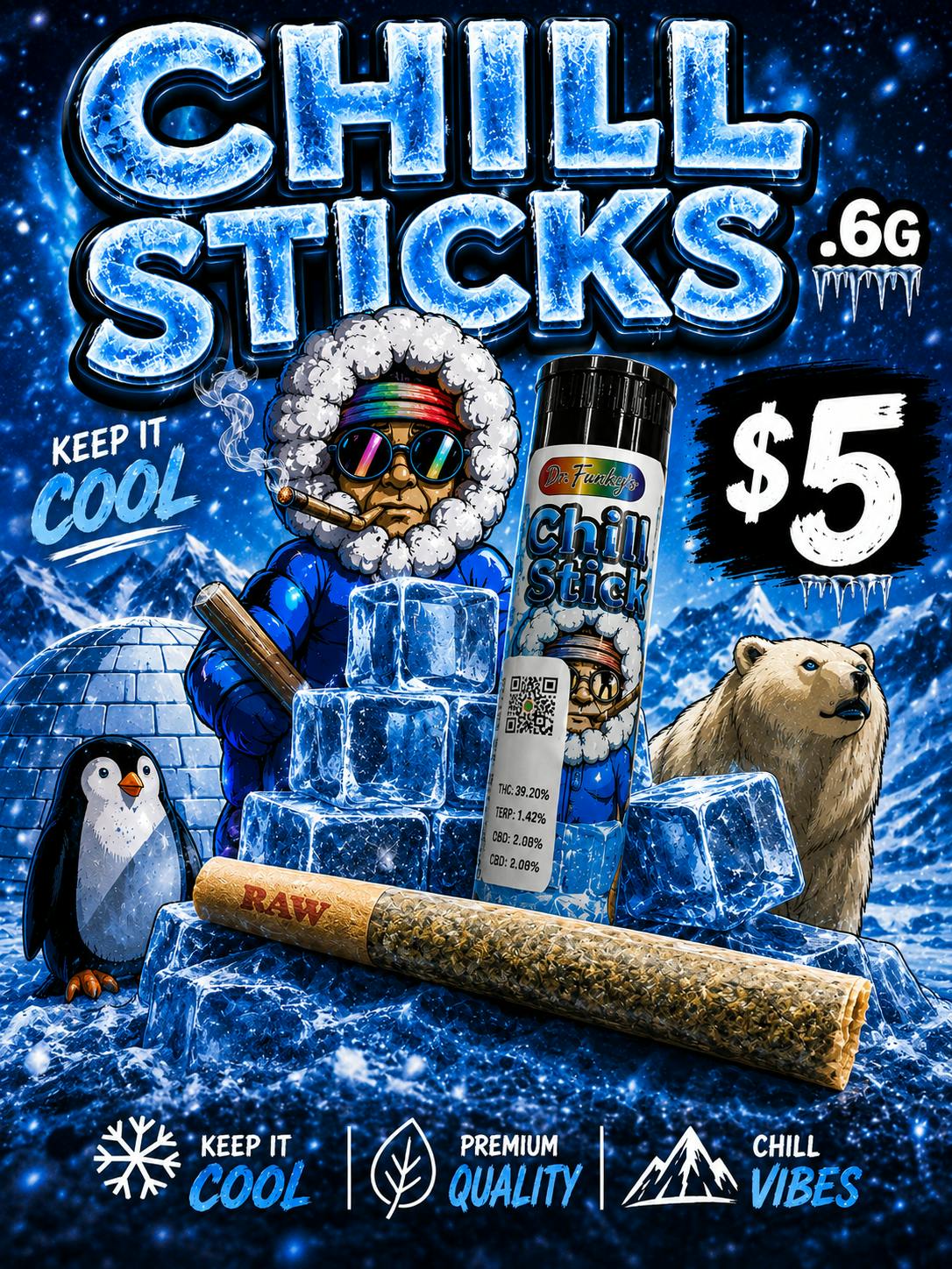 .6G - CHILL STICKS - INFUSED PRE ROLL