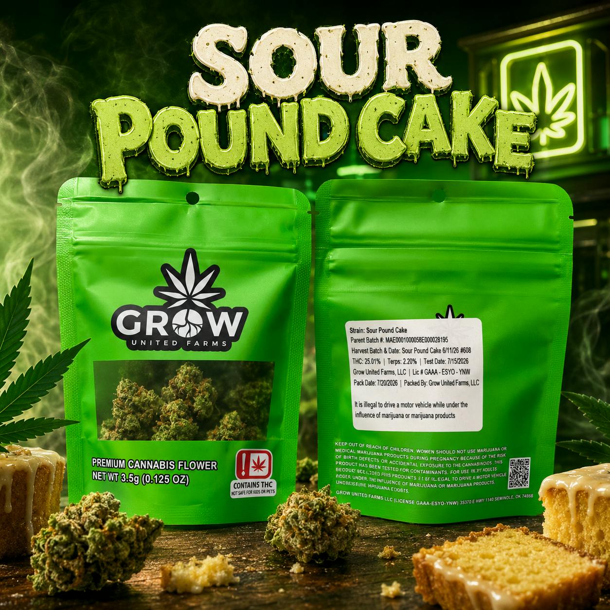 SOUR POUND CAKE - 1/8THS