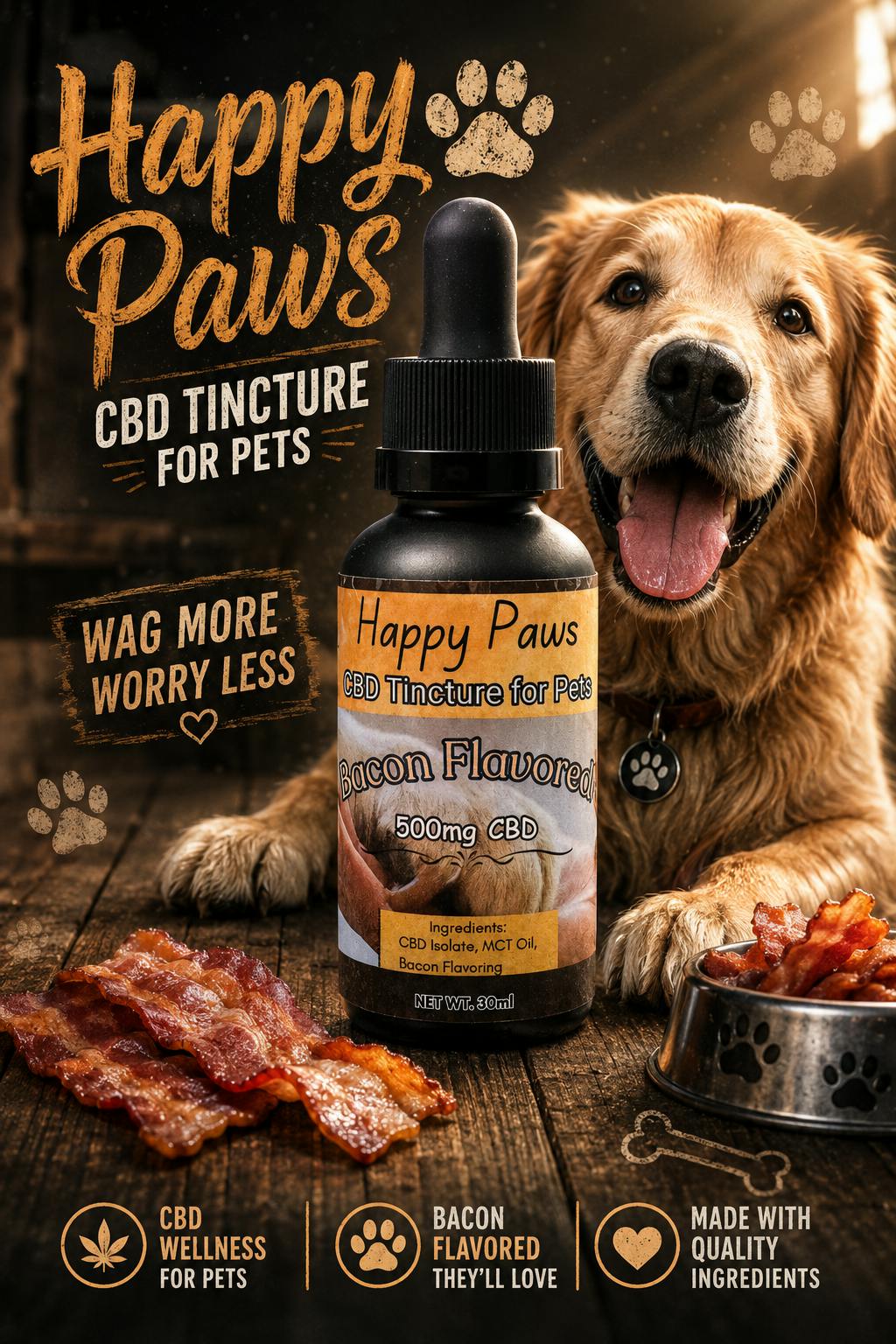 500MG PET CBD TINCTURE