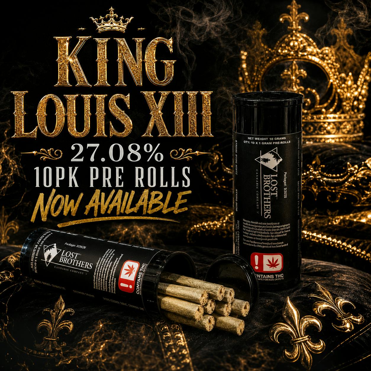 TOP SHELF 10 PACK OF PRE ROLLS - LOST BROTHERS