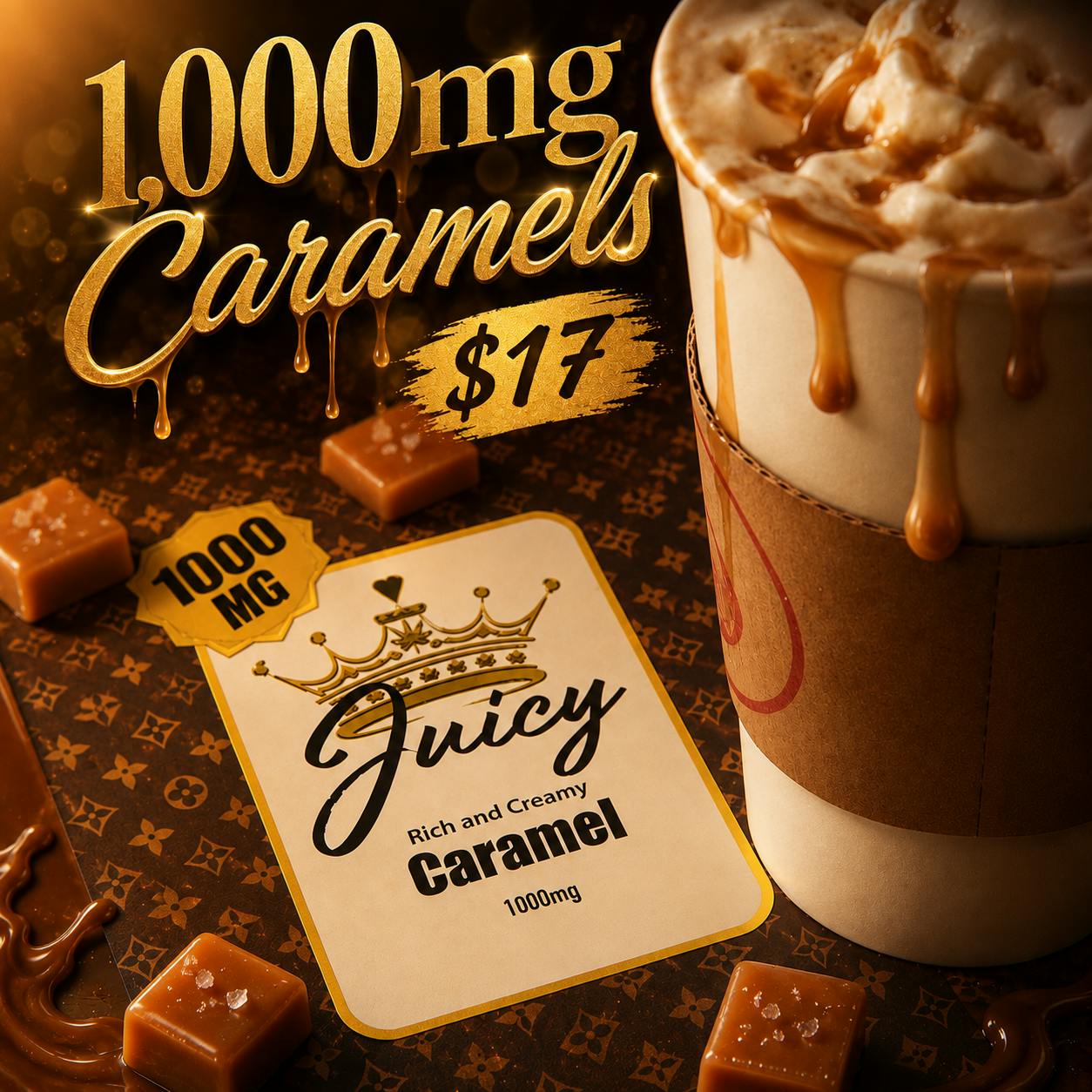 1,000MG CARAMEL - $17