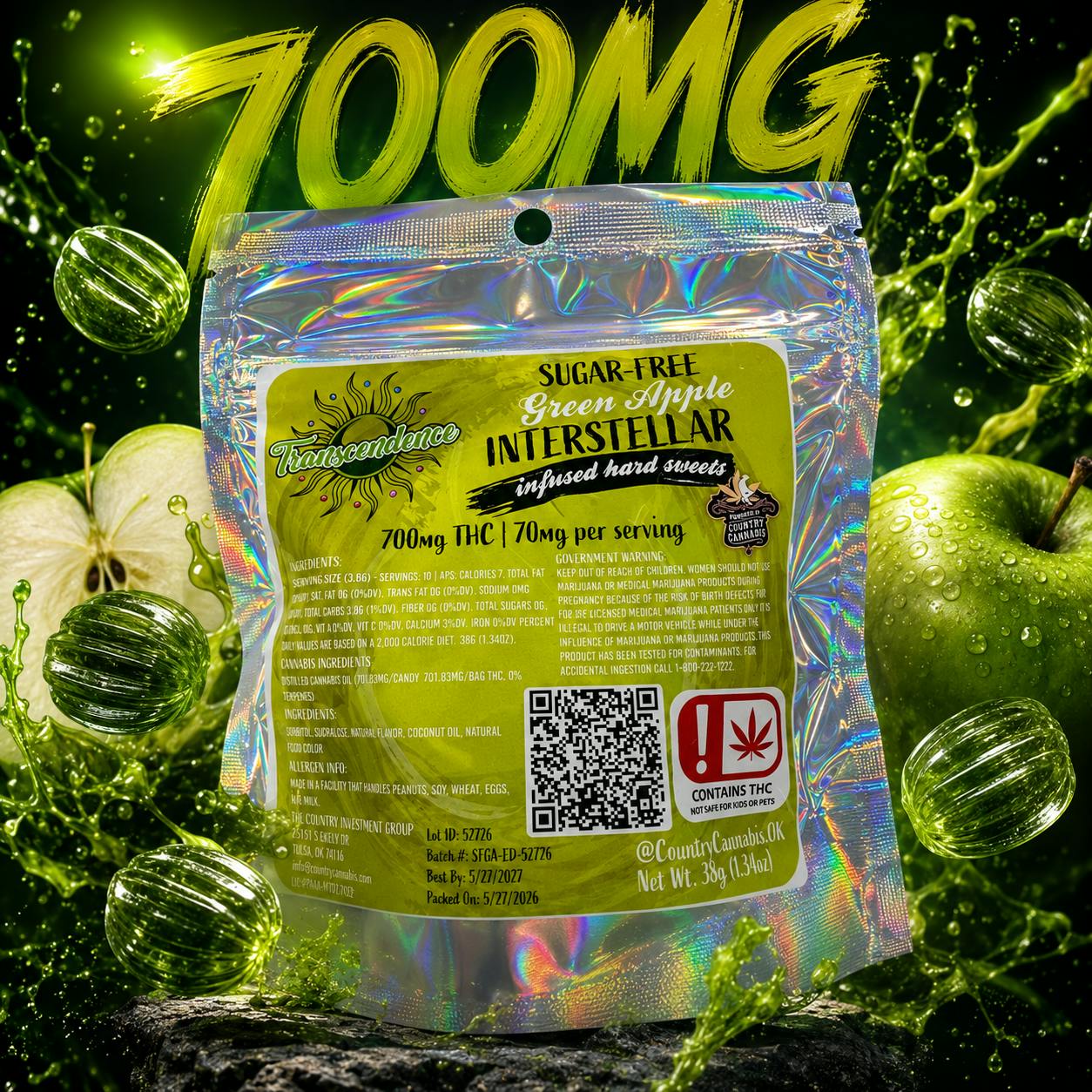 700MG - *SUGAR FREE* HARD CANDIES