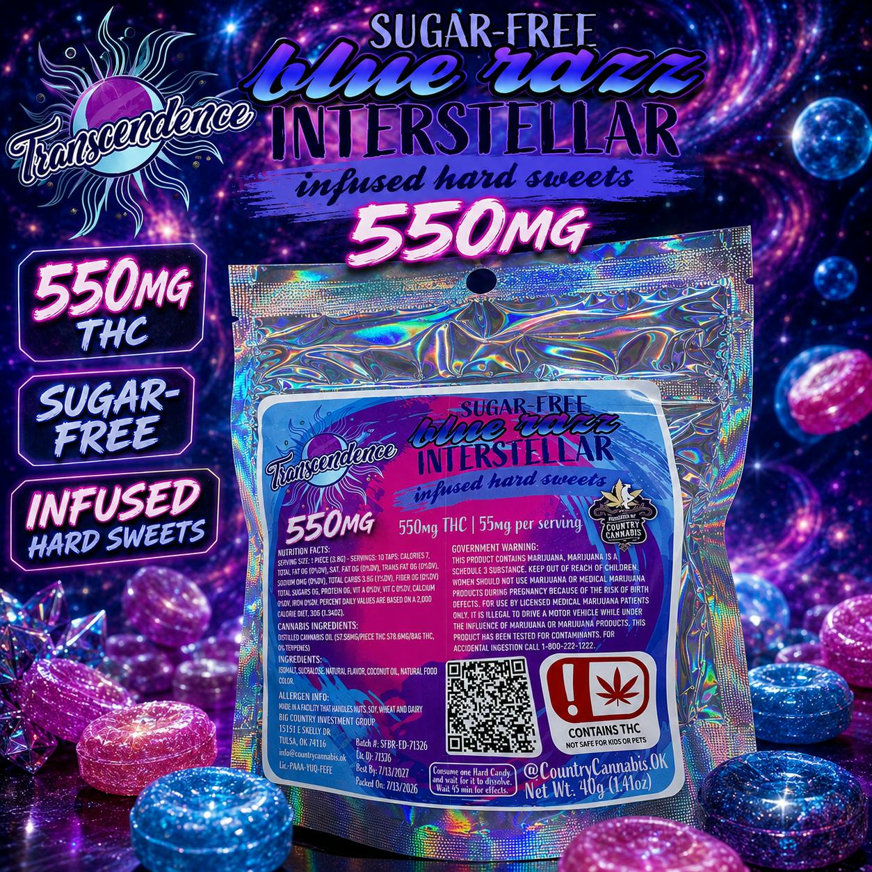 550MG - *SUGAR FREE* HARD CANDIES
