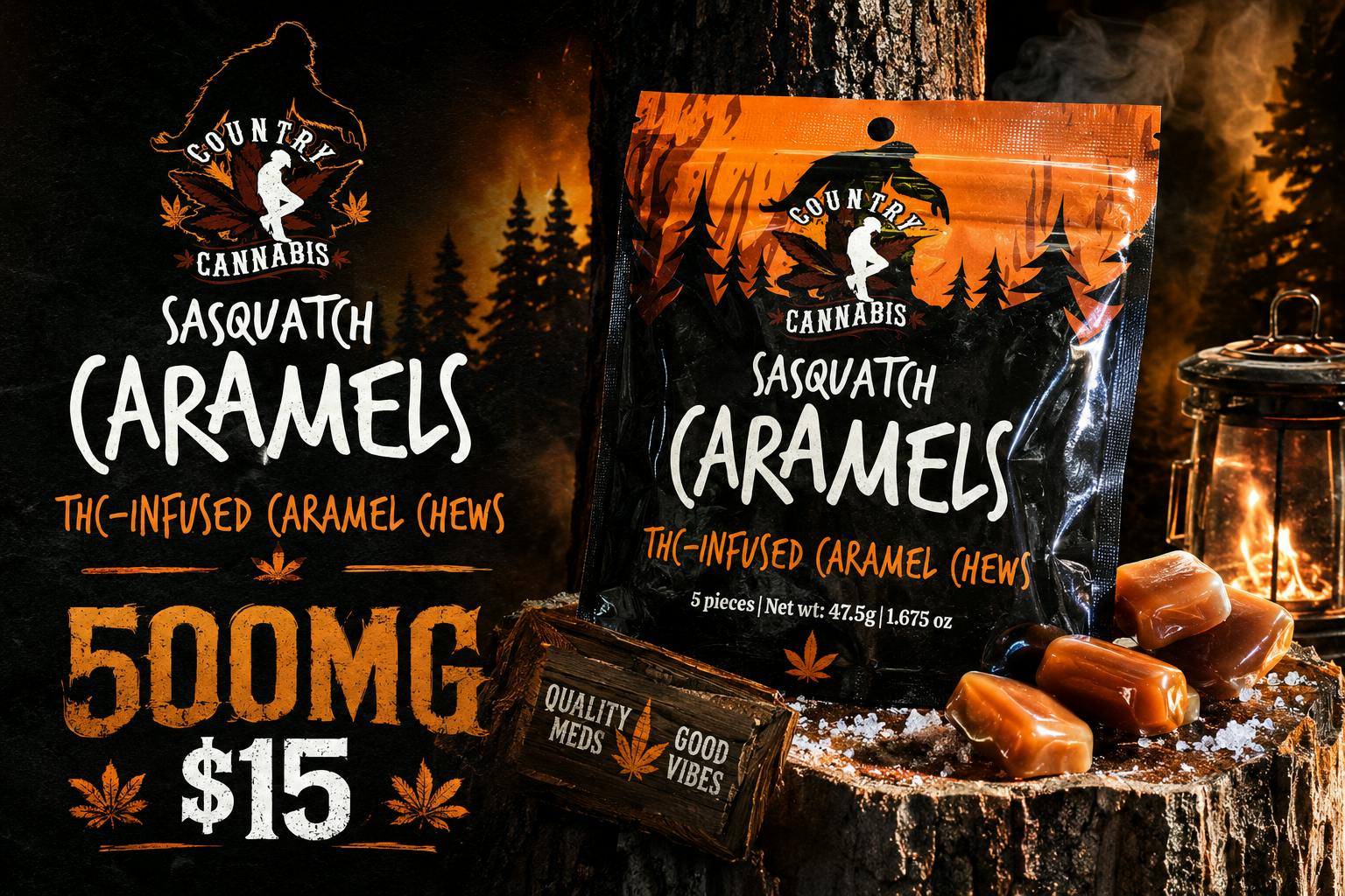 500MG - INFUSED CARAMEL CHEWS
