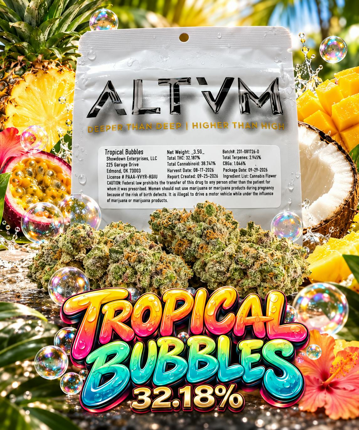 TROPICAL BUBBLES - 1/8THS