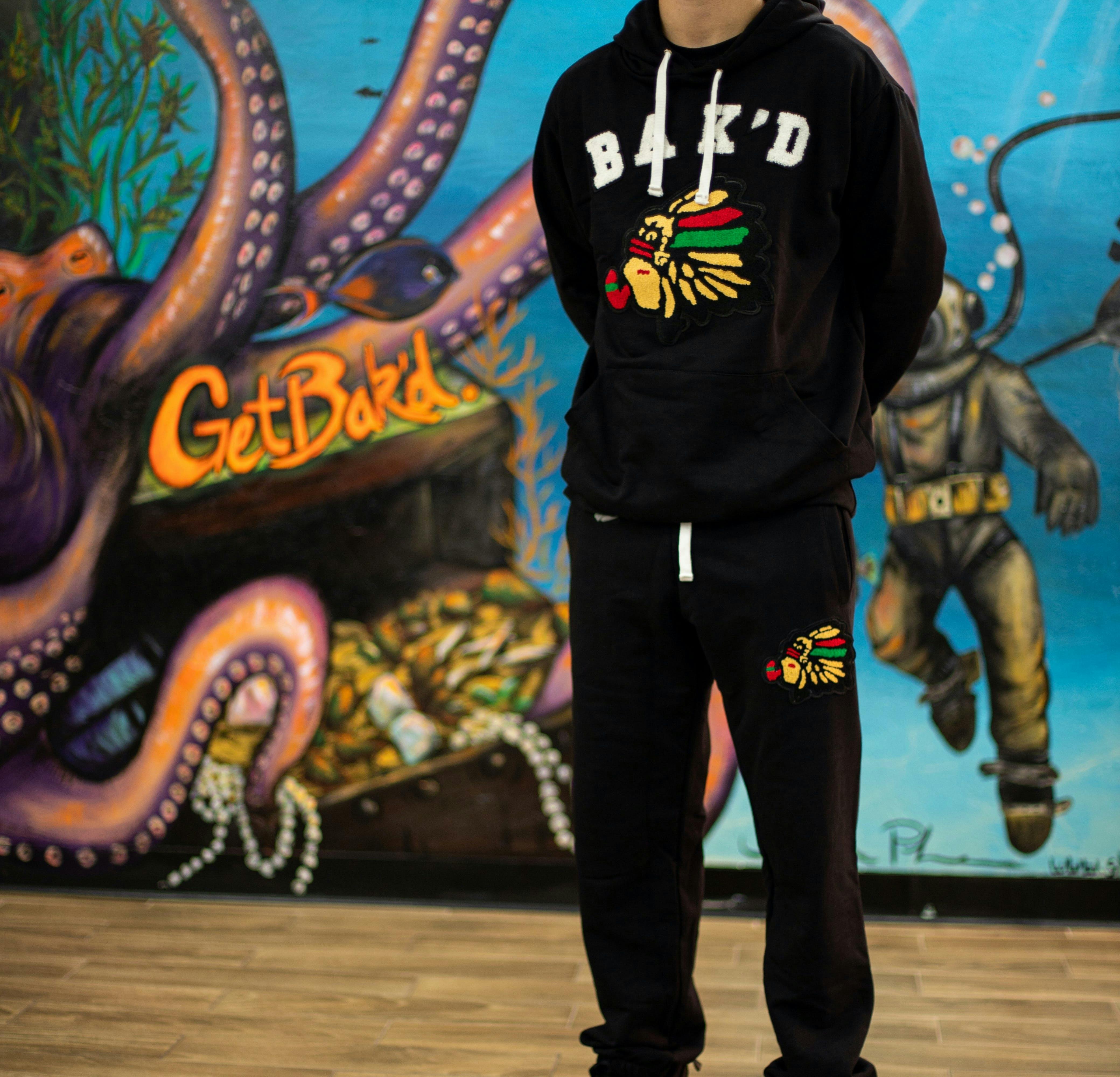 Bak'd Cheef'n Hoodie Set -Black