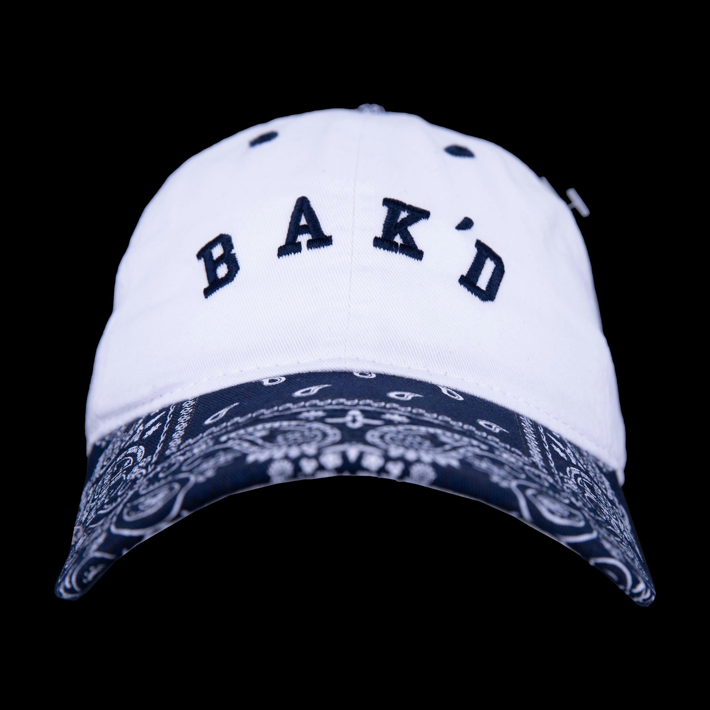 Bak'd Strapback Paisley Hat Collegiate (Navy)