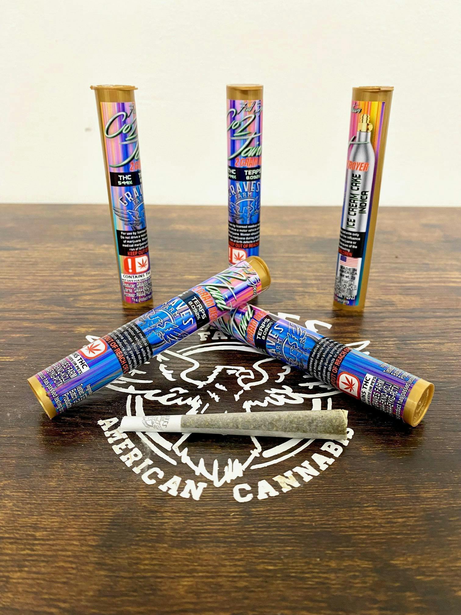 GRAVES CO2 Ice Cream Cake 2g Preroll