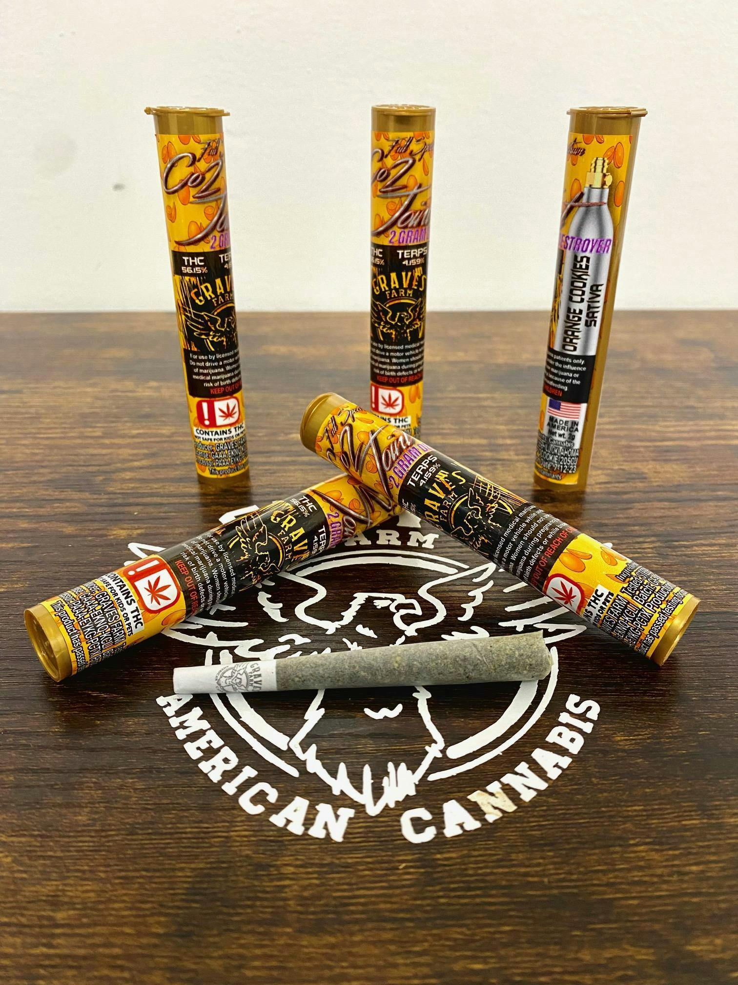GRAVES CO2 Orange Cookie 2g Preroll