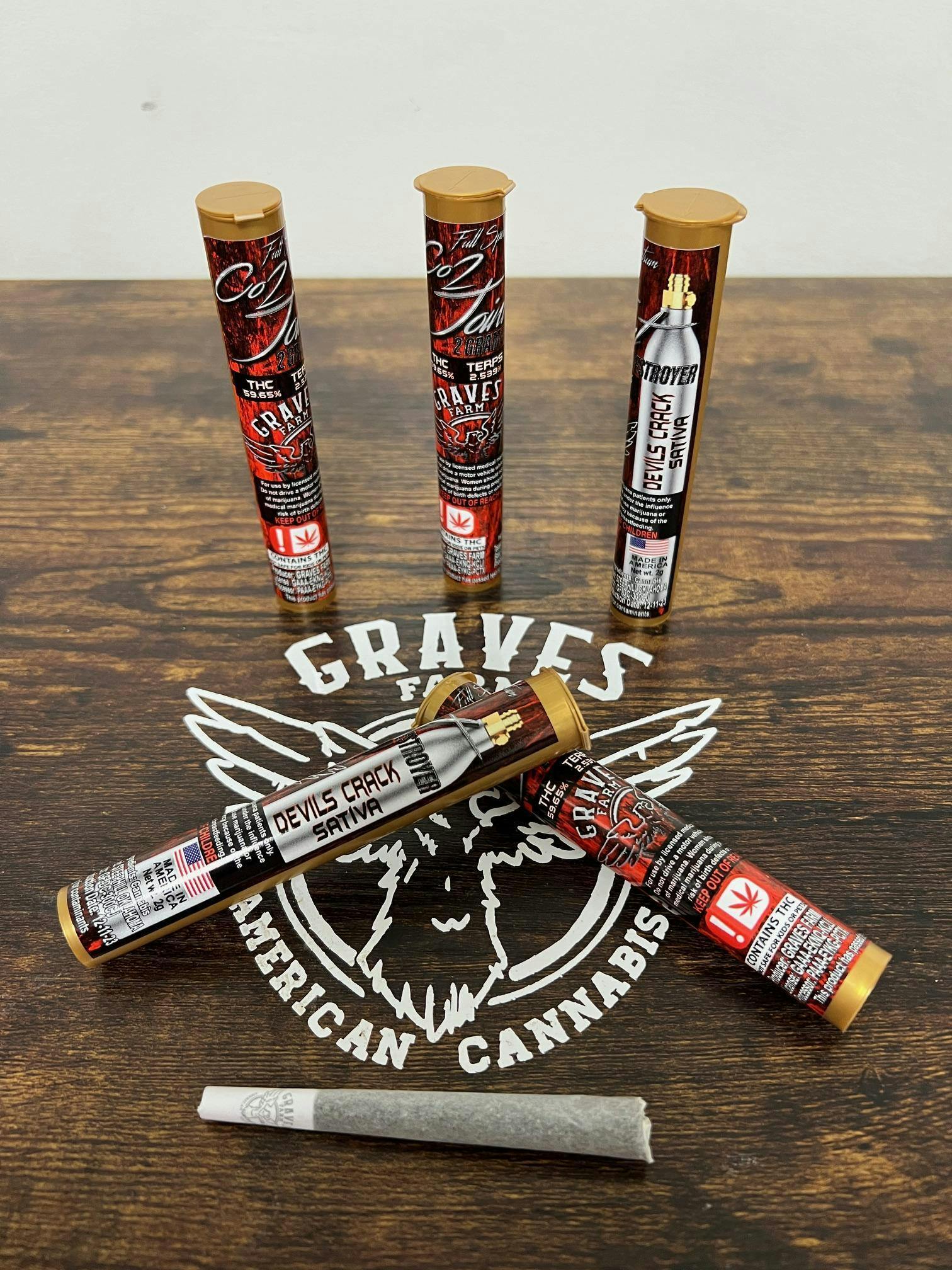 GRAVES CO2 Devils Crack 2g Preroll