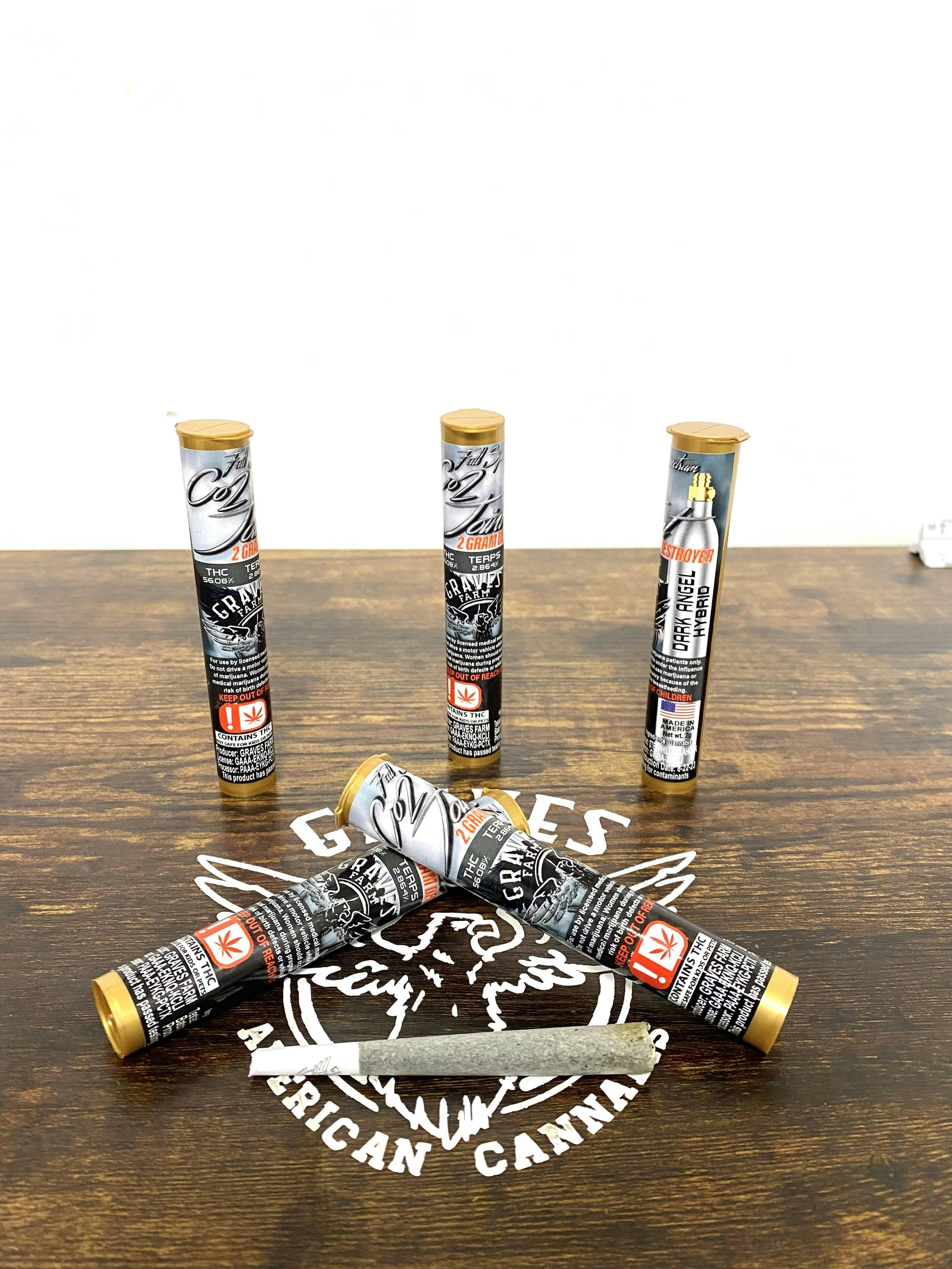 GRAVES CO2 Dark Angel 2g Preroll