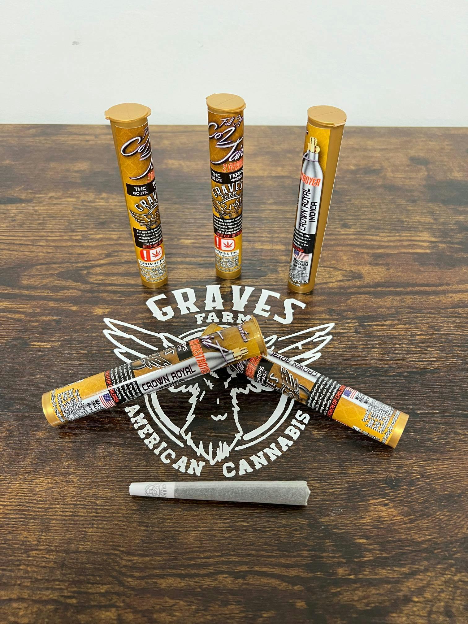 GRAVES CO2 Crown Royal 2g Preroll