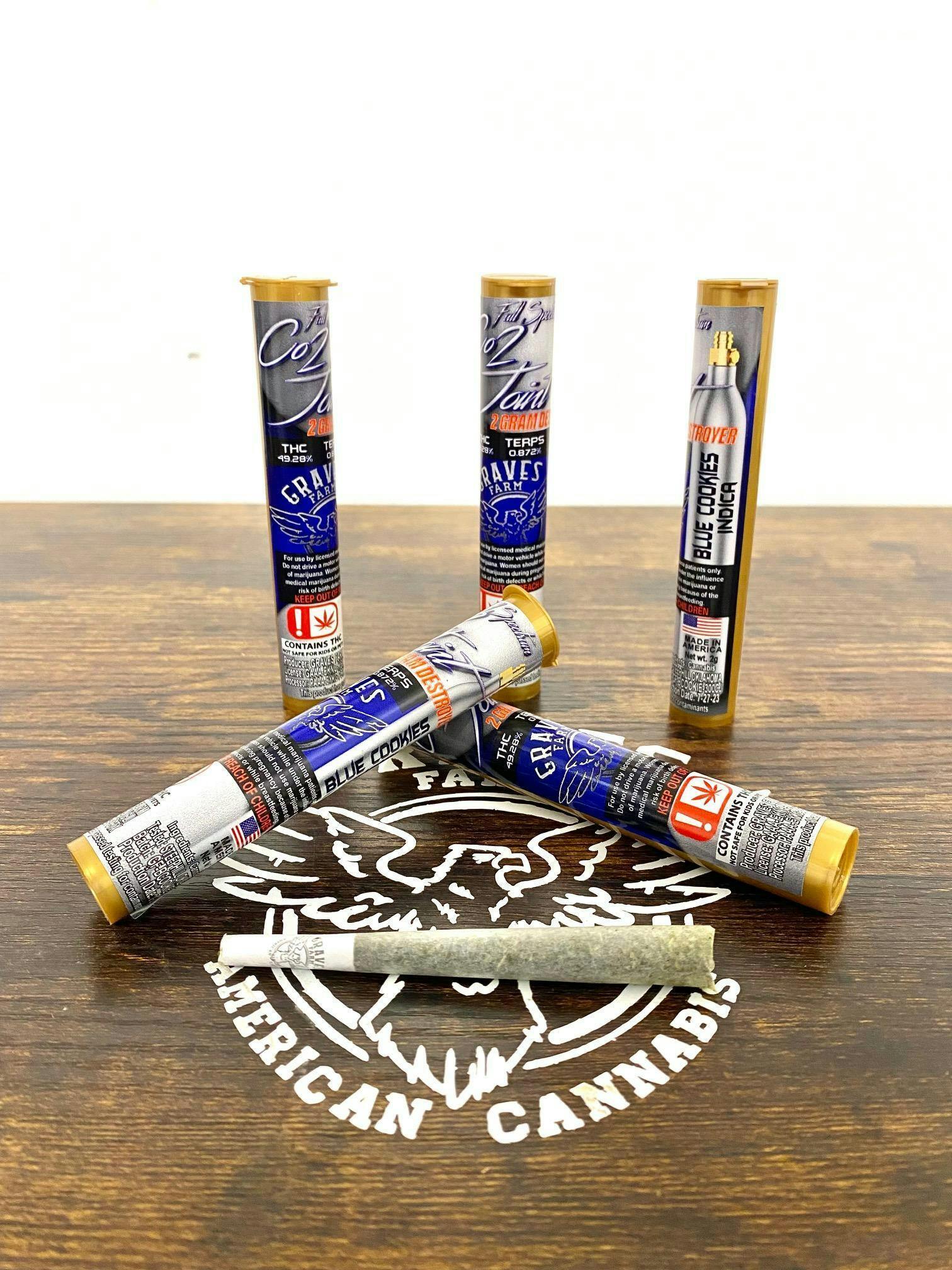 GRAVES CO2 Blue Cookies 2g Preroll