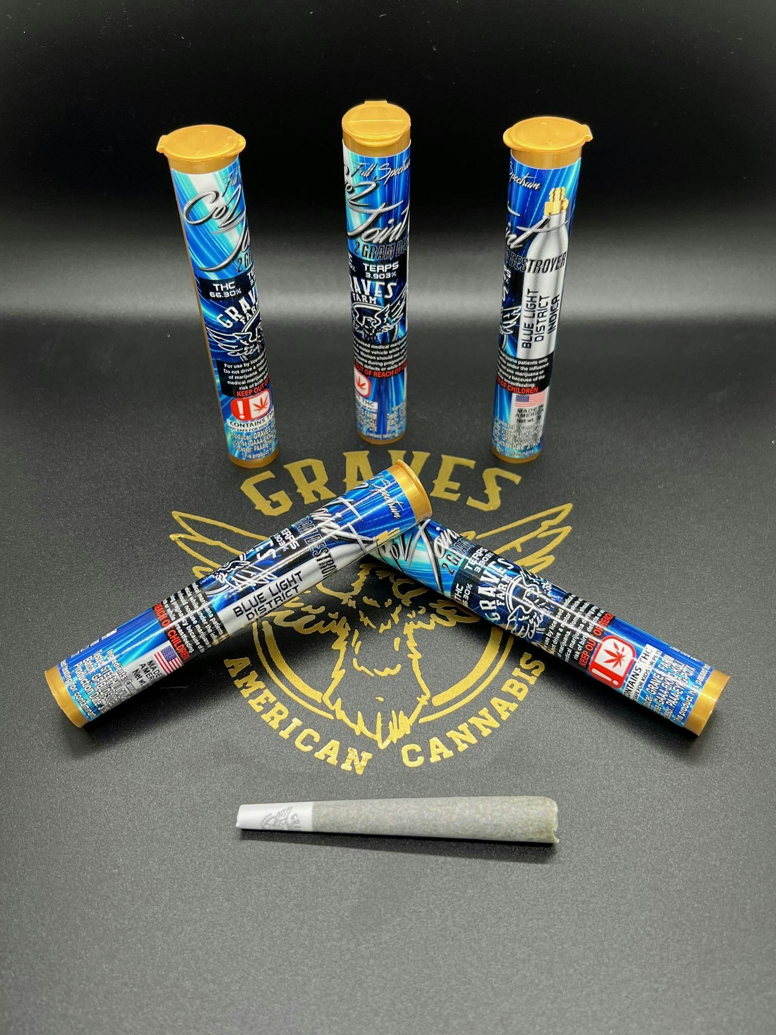 GRAVES CO2 Blue Light District 2g Preroll