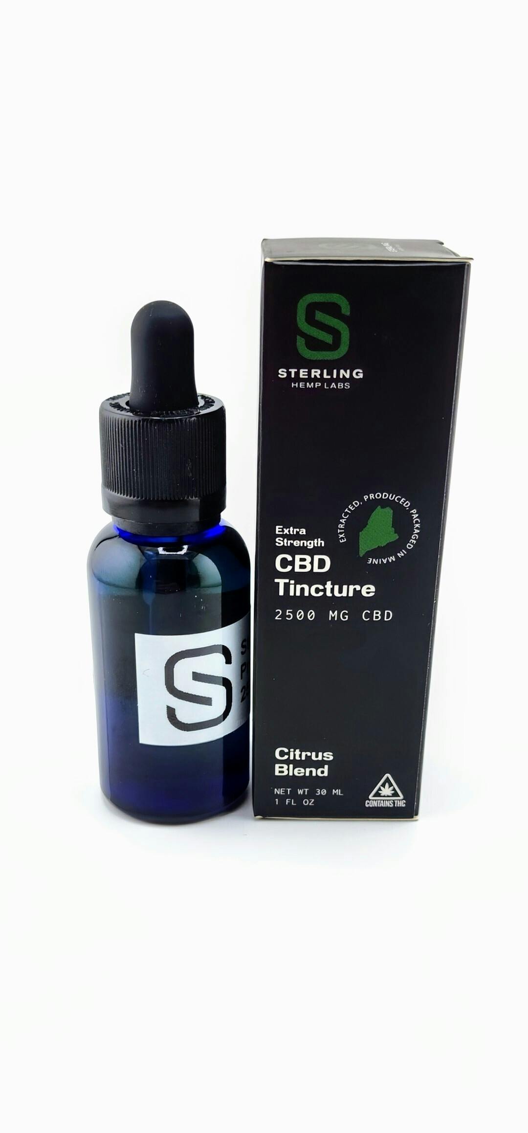 Sterling Hemp Labs: 2,500mg Extra Strength CBD Tincture (Citrus Blend)