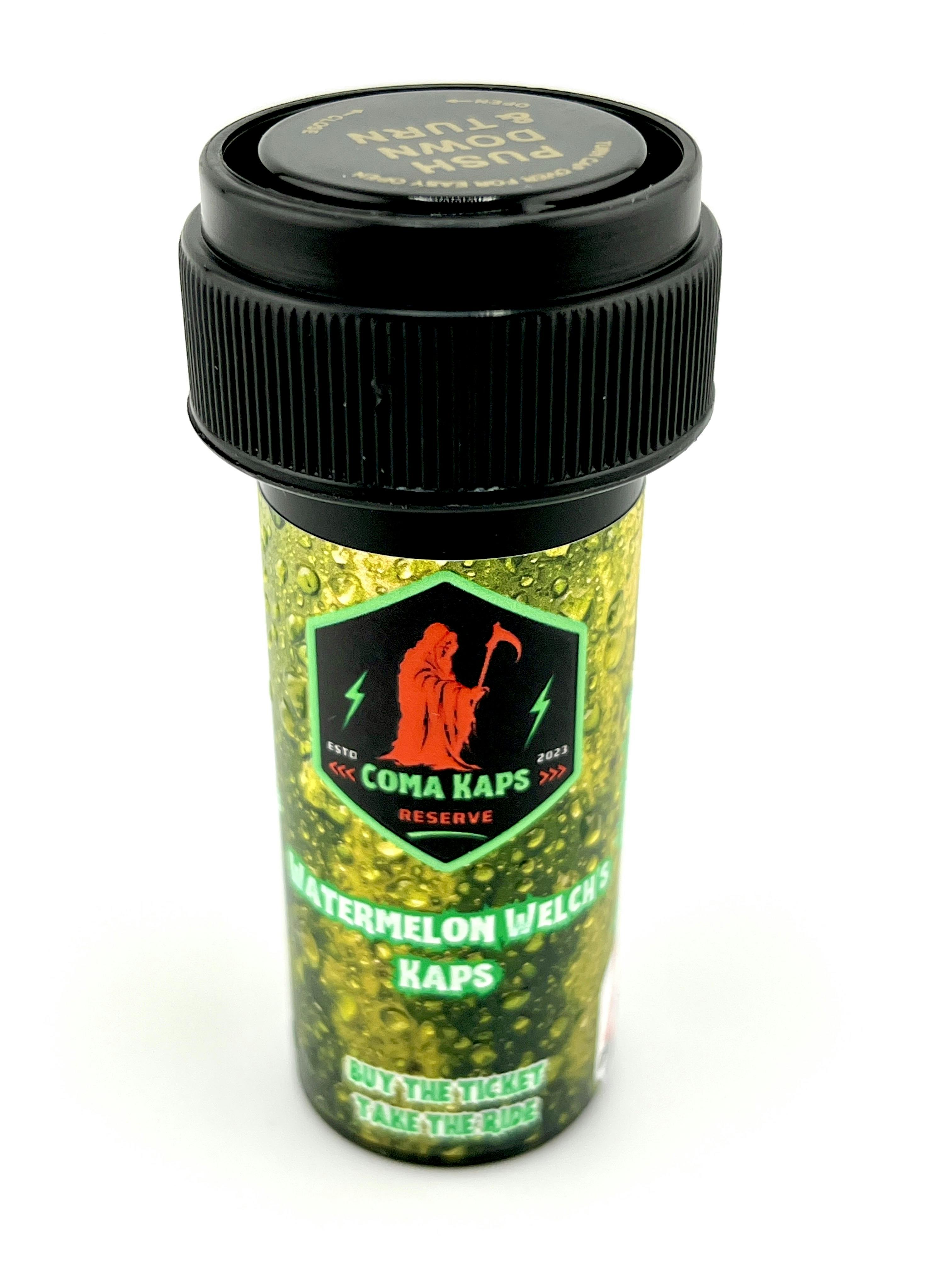 Coma Kaps x The Papermill: Watermelon Welch's 400mg Hash Rosin Capsules