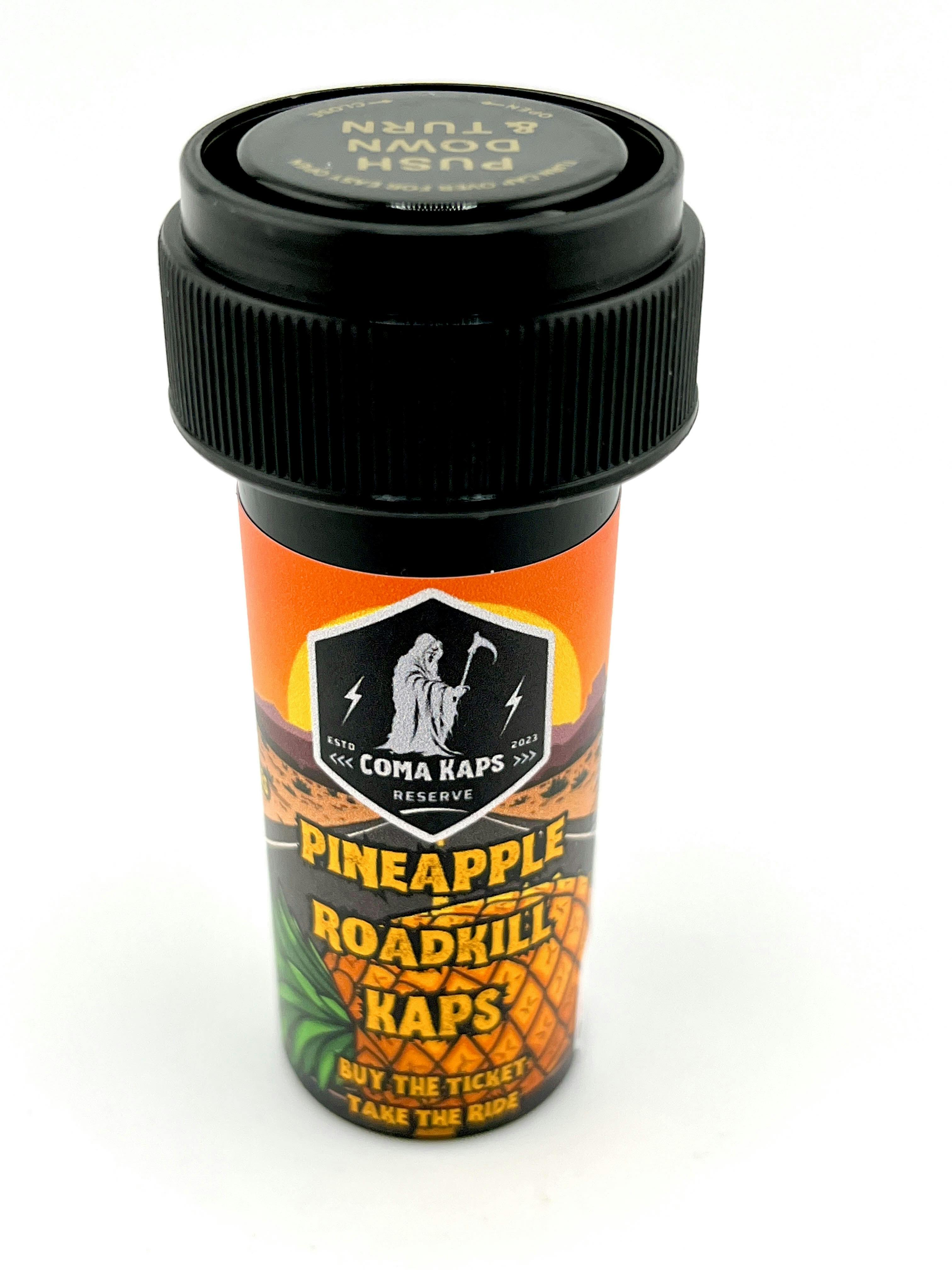 Coma Kaps x Maine Depot Kaps Pineapple Roadkill 250mg Hash Rosin Capsules