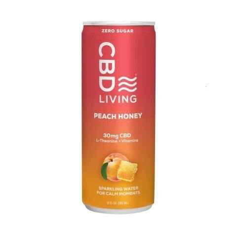 CBD Sparkling Water - Peach Honey