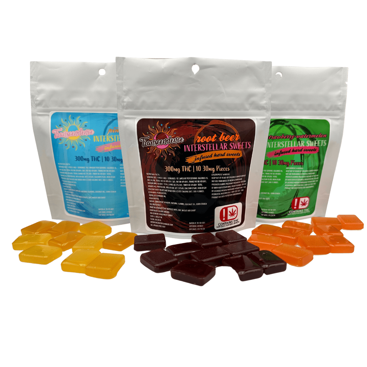Blue Razz (Sugar-Free) | Infused Hard Sweets | Transcendence Lozenges