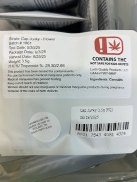 Cap Junky 3.5g Pre-Packaged (Tax Included)