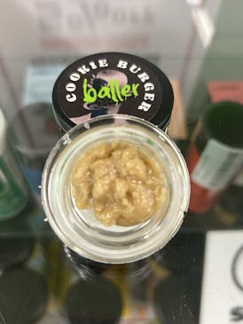 COOKIE BURGER LIVE HASH ROSIN 4g BALLER JAR (TAX INCLUDED)