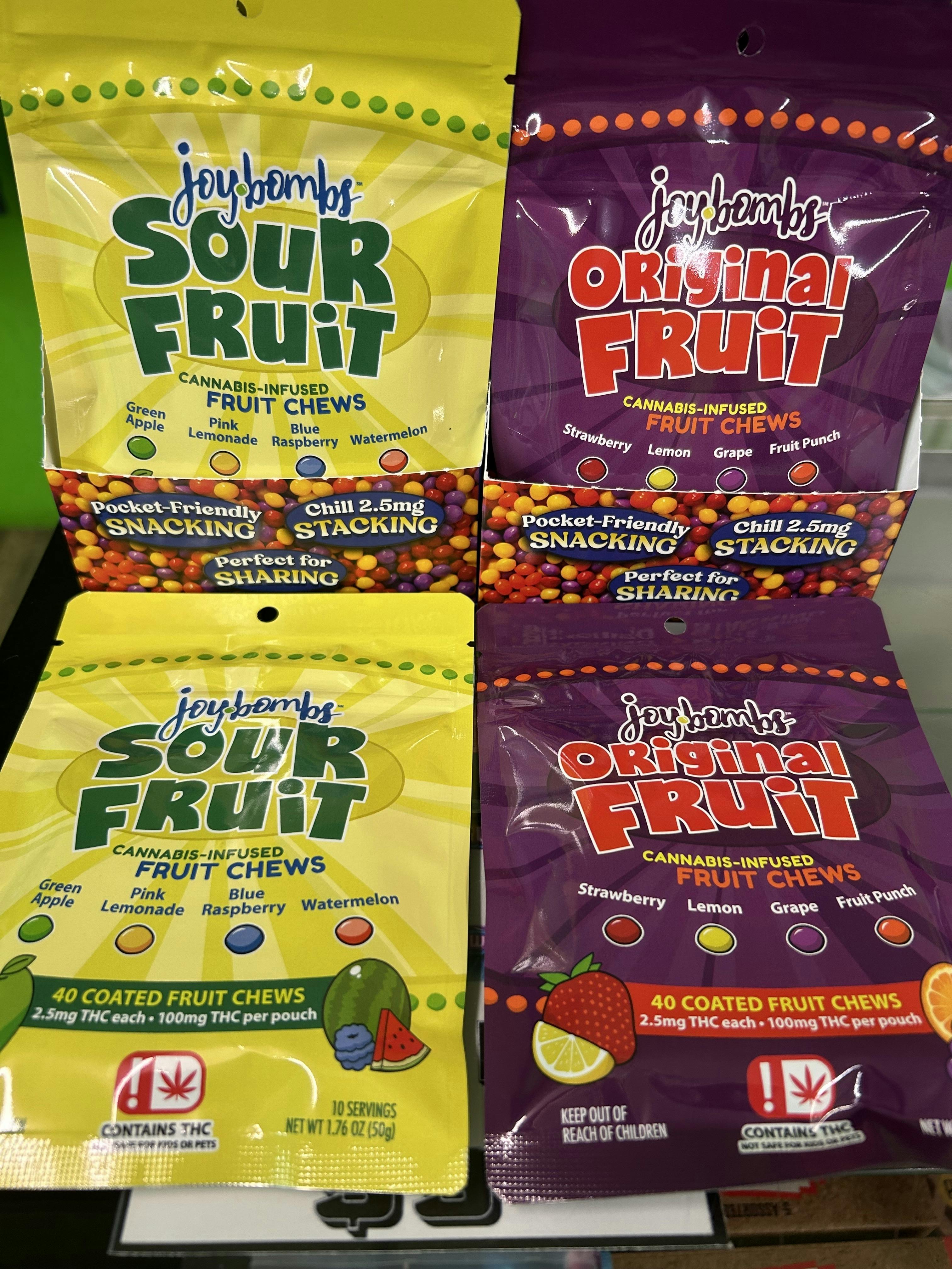Joy Bombs Original Fruit - 100mg THC (40pk / 2.5mg THC ea)