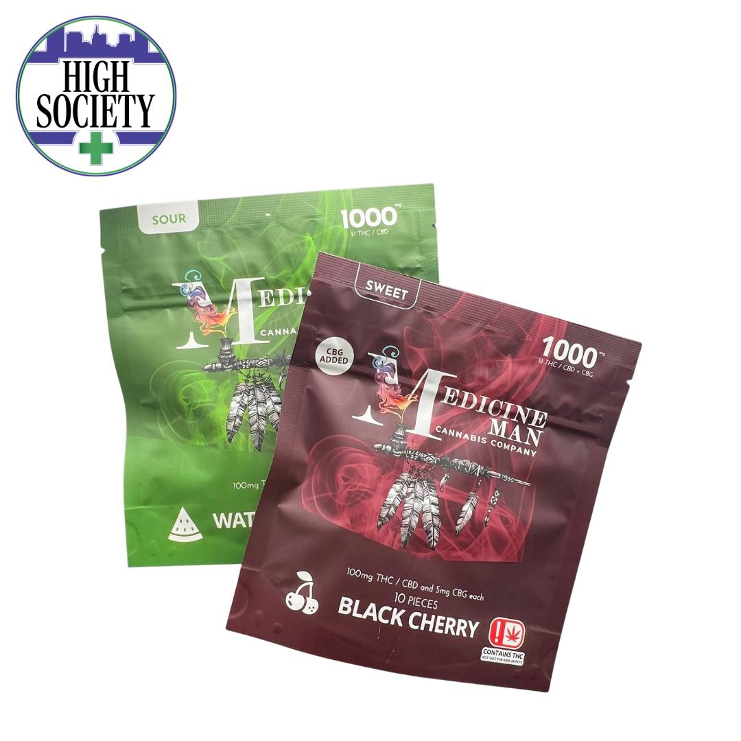 MedMan Gummies 1000mg CBN - SOUR Goodnight Grape cannabis product