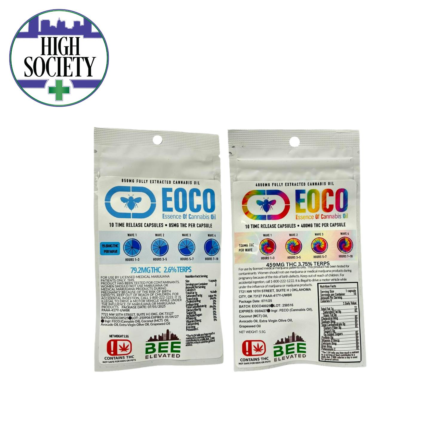 Bee Elevated | EOCO Capsules | 85mg/ea | 10pk