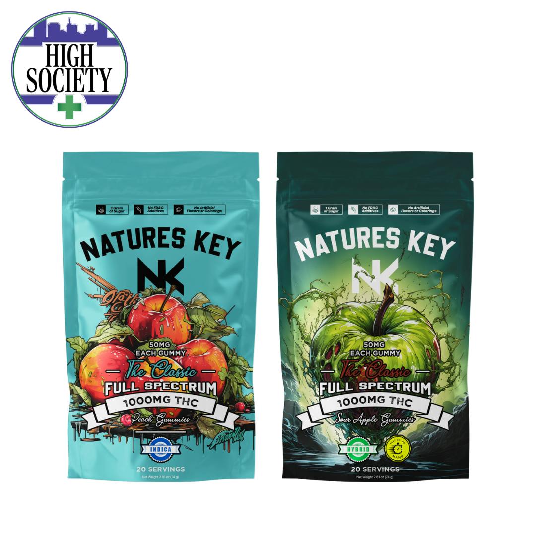 Nature's Key Gummies 1000MG (10PC) - Cherry Apple
