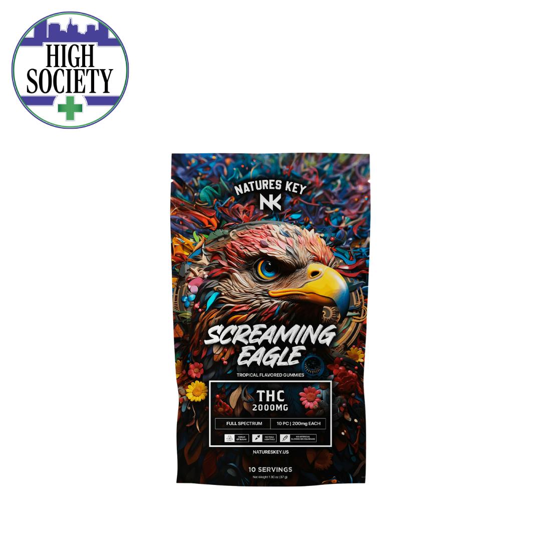 Nature's Key Nano Gummies 2000MG - Apple Screamin Eagle cannabis product