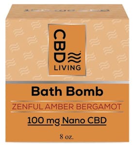 CBD Living - Amber Bergamot Bath Bomb 100mg [ALL TAXES INCLUDED]