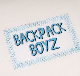 Backpackboyz - Etch Tee - Natural Blue L [ALL TAXES INCLUDED]