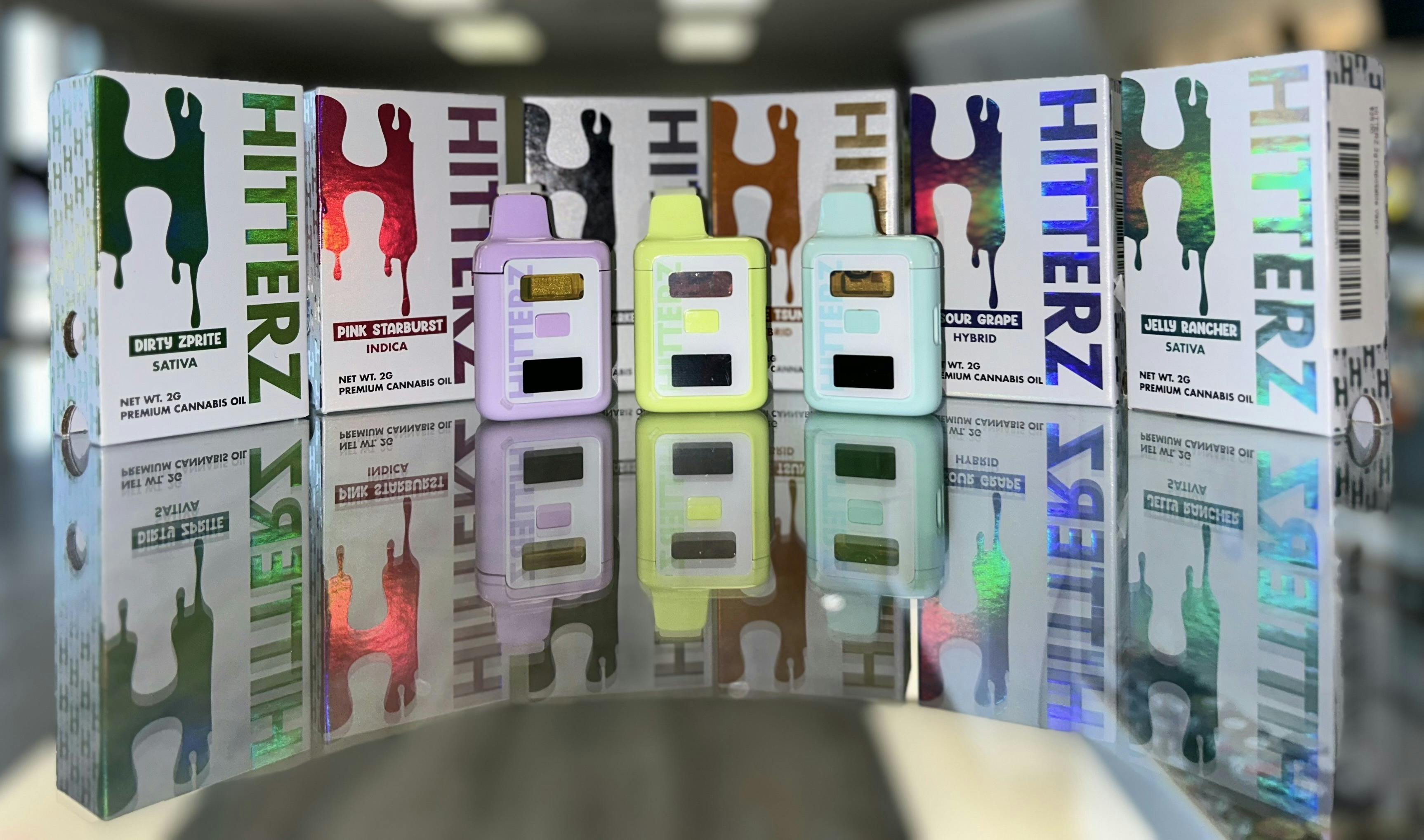Hitterz 2 Gram Disposable Vape - Sour Grape