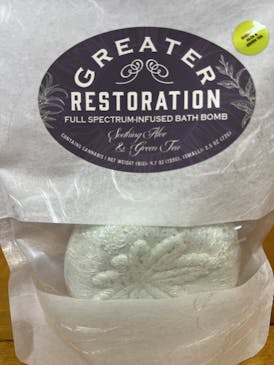 Greater Restoration Bath Bomb 1:1- Soothing Aloe and Green Tea