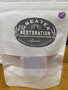 Greater Restoration Small Bath Bomb 1:1- Lavender