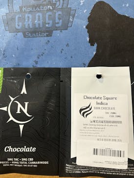 Dark Chocolate Square Indica 1:1