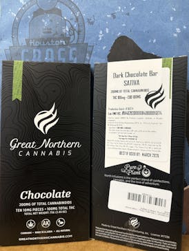 chocolate bar 1:1 dark sativa 100mg