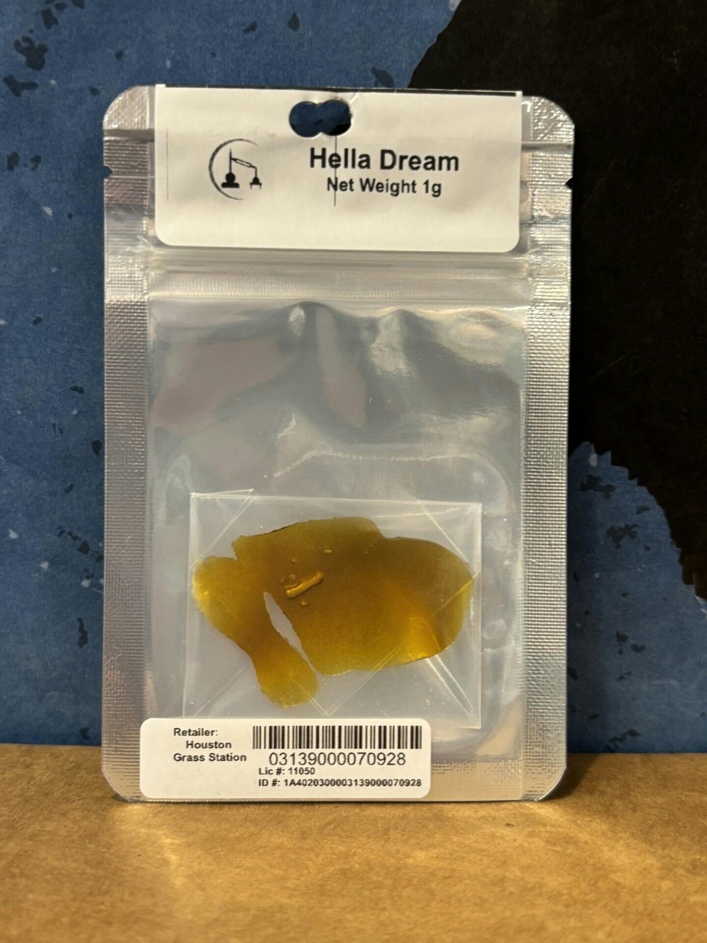 Hella Dream Shatter 1g (Hybrid) 74.78% THC