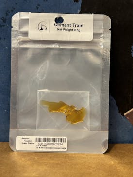 Cement Train Shatter 0.5g, Hybrid, 71.65% THC, 4.30% Terps
