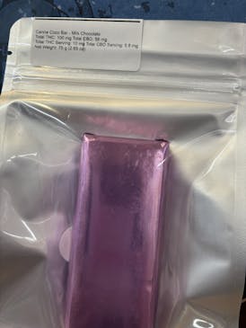 Canna Coco Bar - Milk Chocolate 100mg THC, CBD 58mg