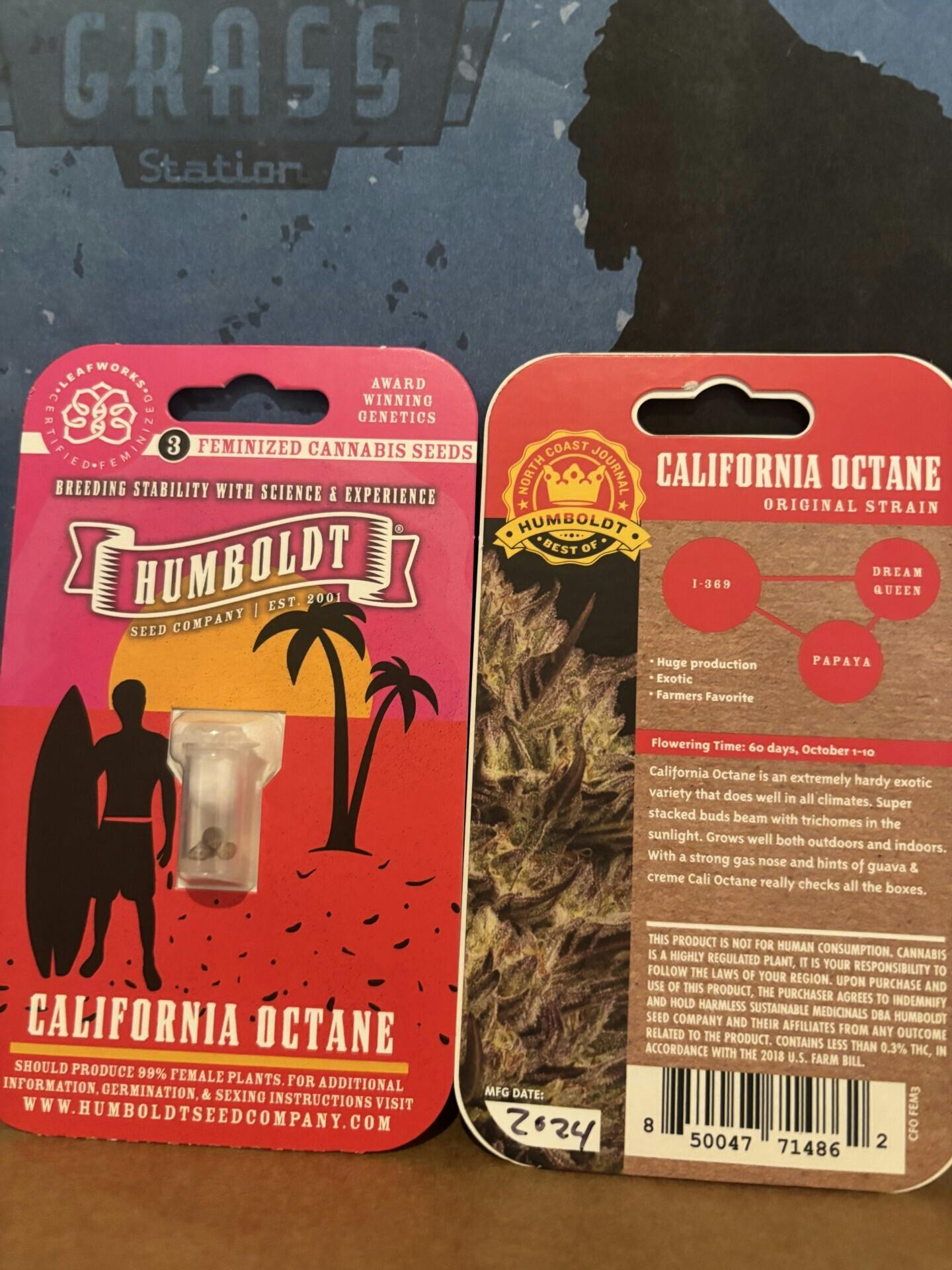 Humboldt Seed Company | California Octane Triploid | Feminized Seeds at Houston Grass Station