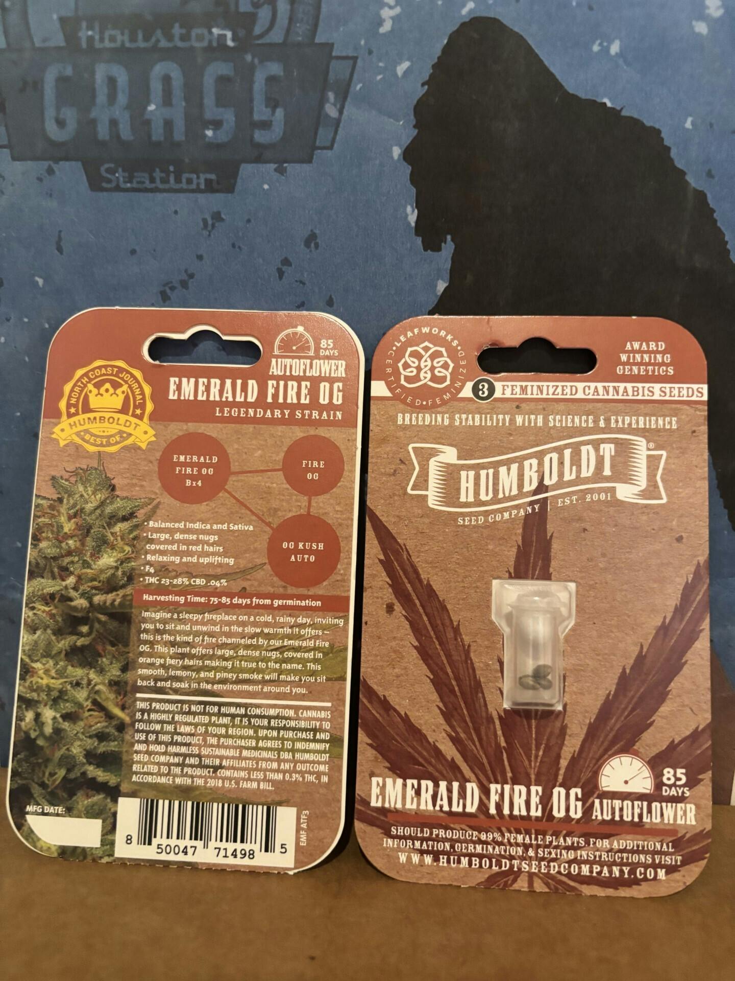 Humboldt Seed Company | Emerald Fire OG | Autoflower Seeds at Houston Grass Station