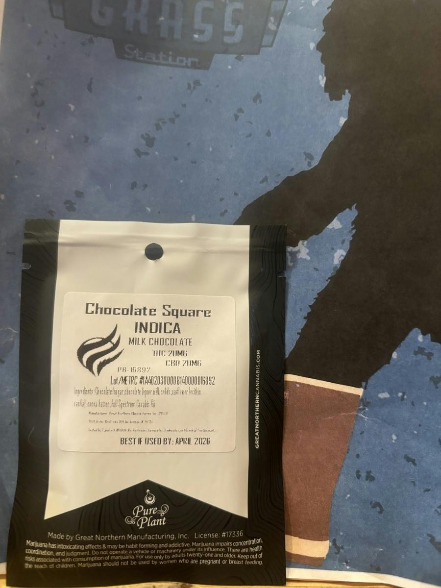 chocolate bar 1:1 - dark indica 100mg