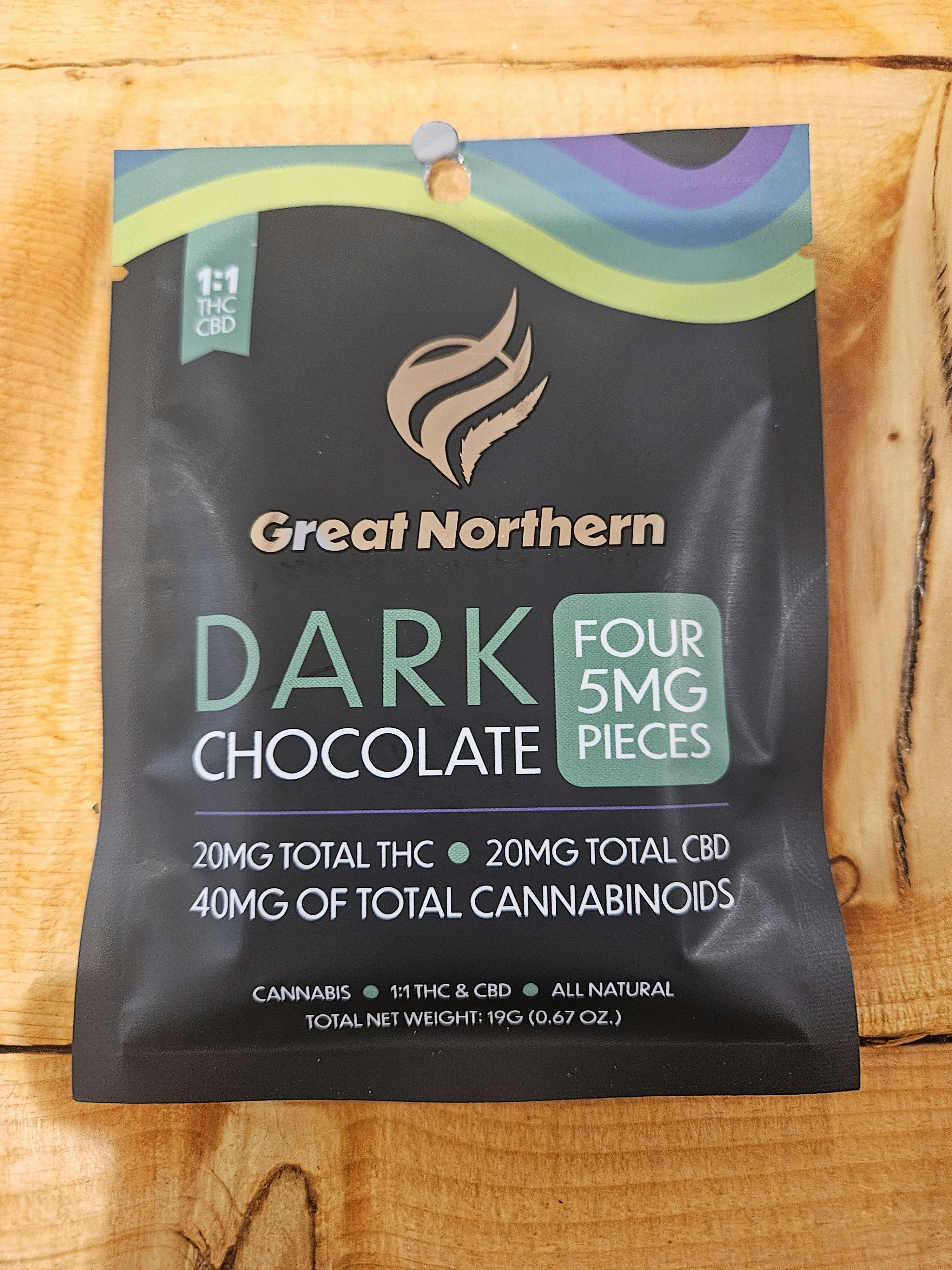 Dark Chocolate Square Indica 1:1
