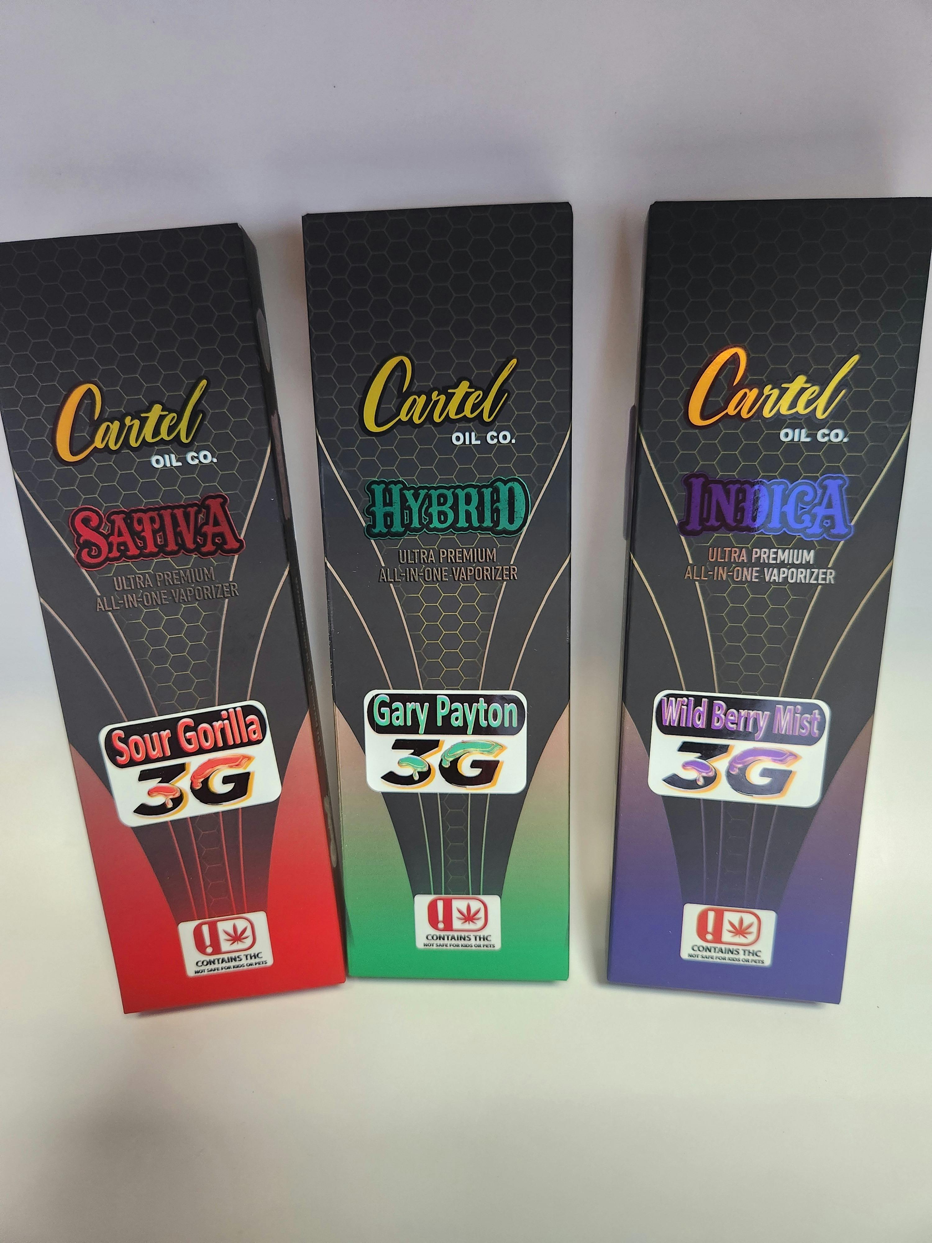 Cartel Oil Co | Sour Gorilla | Live Terp Disposable | 3g